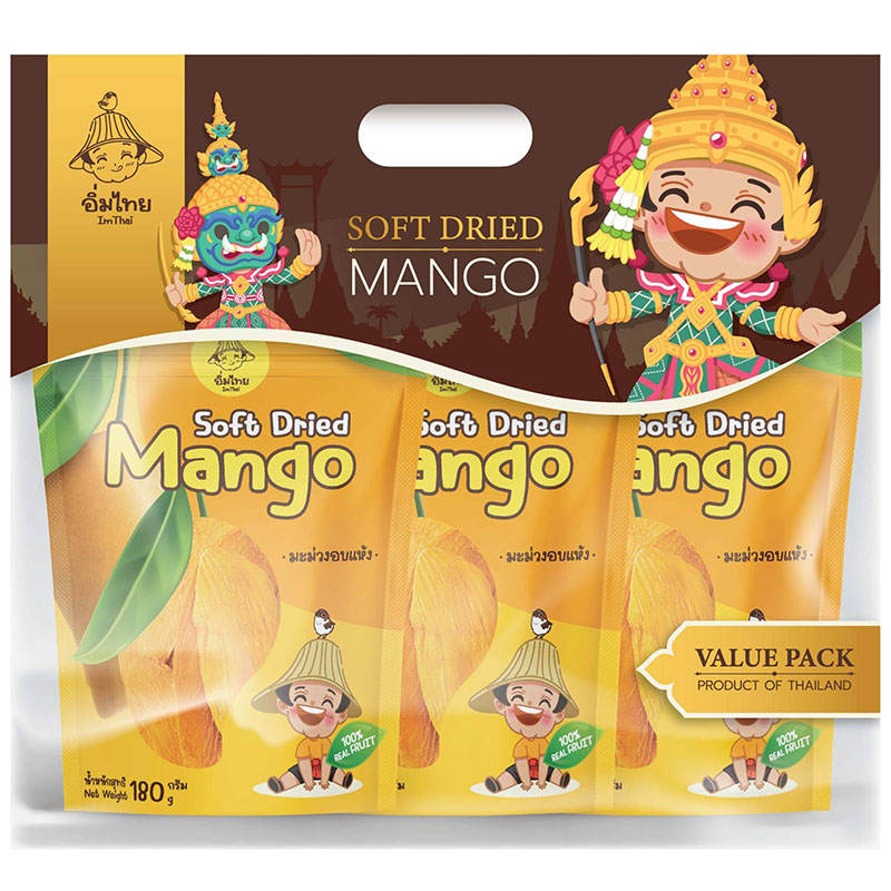 Im Thai Soft Dried Mango - 540g Pack of 3