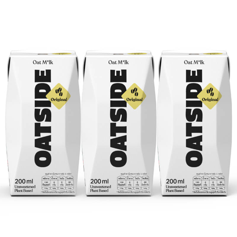 OATSIDE Original Oat UHT Milk - Pack of 3 (200ml each)