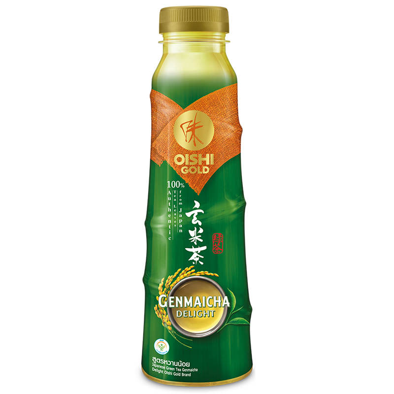 Oishi Gold Genmaicha Japanese Green Tea Drink - 400ml