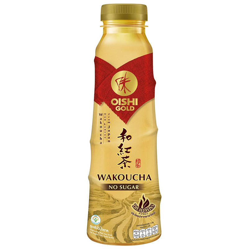 Oishi Gold Wakoucha Tea Drink - No Sugar - 400ml