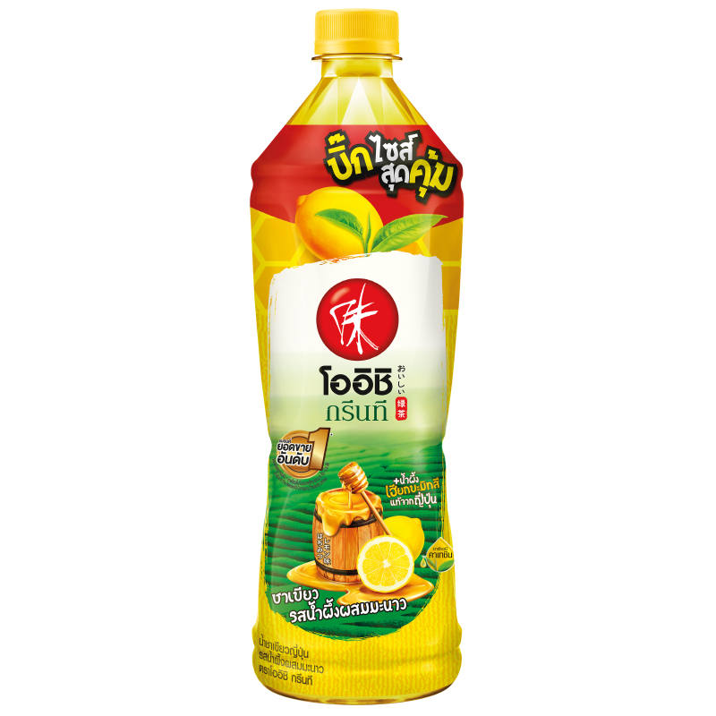 Oishi Green Tea Honey Lemon - 800ml Refreshing Beverage
