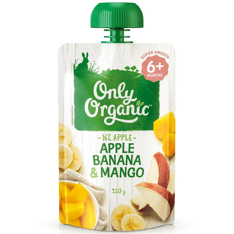 Only Organic Apple, Banana & Mango Complementary Food for Infants - 120g
