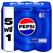 Pepsi Cola Carbonated Drinks 325ml - Pack of 6