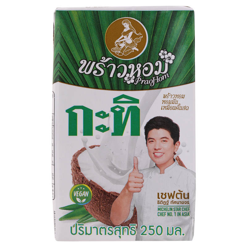 Praohom Coconut Milk 250ml - Rich and Creamy Packaging