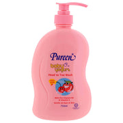 Pureen Baby Yogurt Head to Toe - Peach and Cherry - 750ml