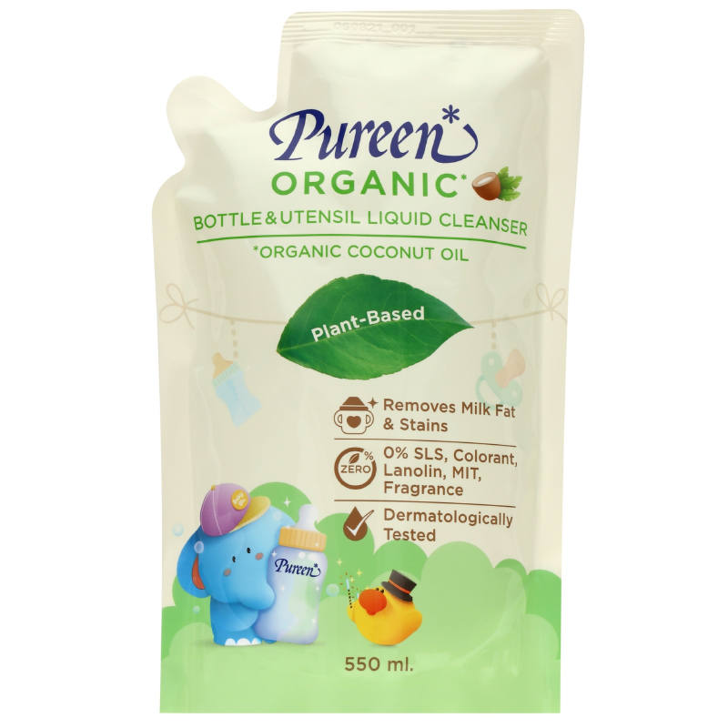 Pureen Organic Bottle Cleanser 550ml Refill