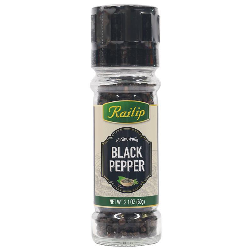 Raitip Black Pepper Corns 60g - Premium Quality Whole Black Pepper