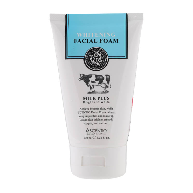 Scentio Milk Plus Whitening Facial Foam with Q10 - 100ml