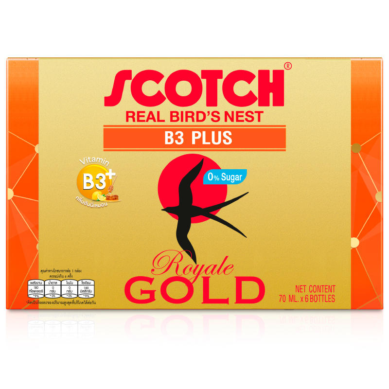 Scotch Royale Gold B3 Plus Real Bird's Nest 70ml Pack of 6