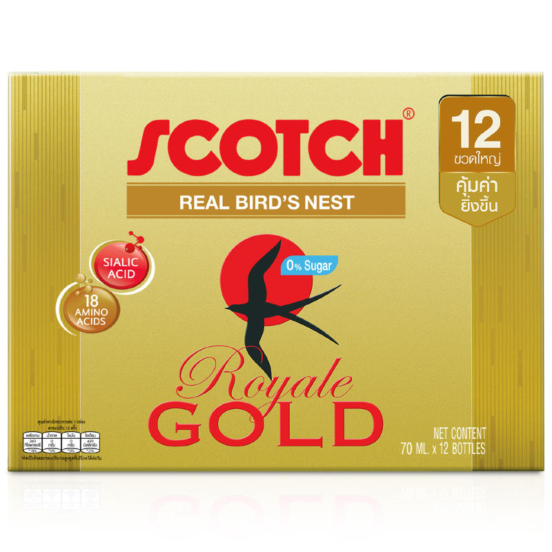 Scotch Premium Bird's Nest Beverage with Xylitol - 70ml Pack of 12