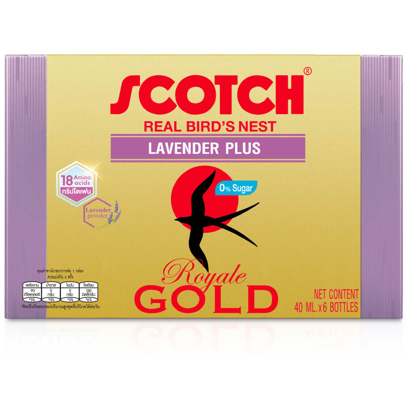 Scotch Royale Gold Lavender Plus - 40ml Pack of 6