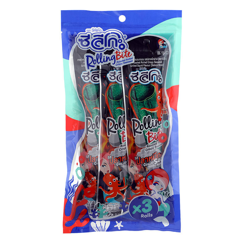 Seleco Roasted Rolled Grilled Squid Flavor Snacks - 84g