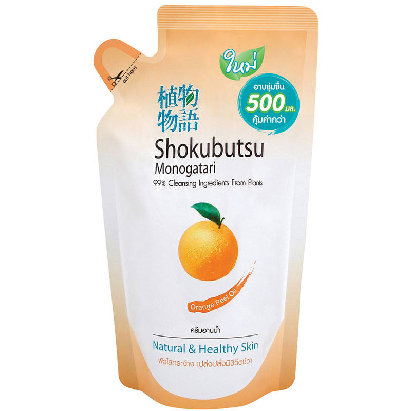 Shokubutsu Clarifying Body Wash with Orange Peel Oil 500ml Refill
