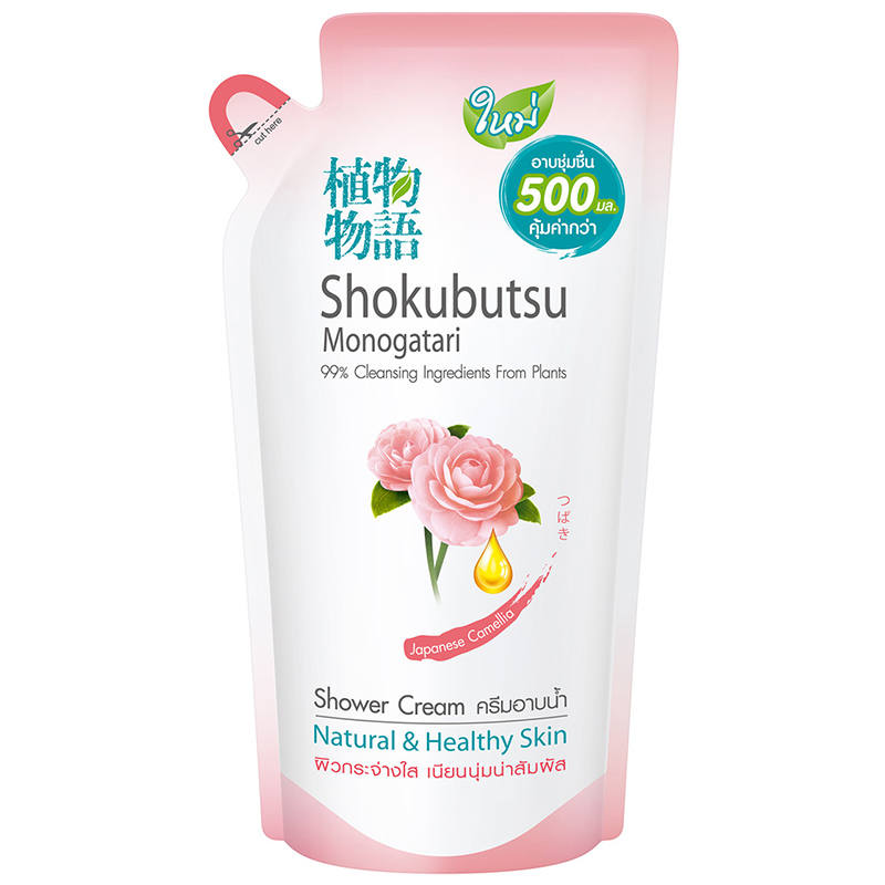 Shokubutsu Japanese Camellia Shower Cream Refill 500ml