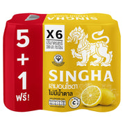 Singha Lemon Soda Pack of 6 - 330ml Cans