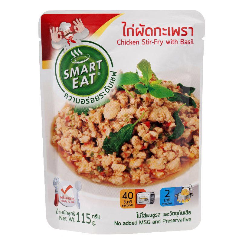 Smart Eat Chicken Stir-Fry with Basil 115g