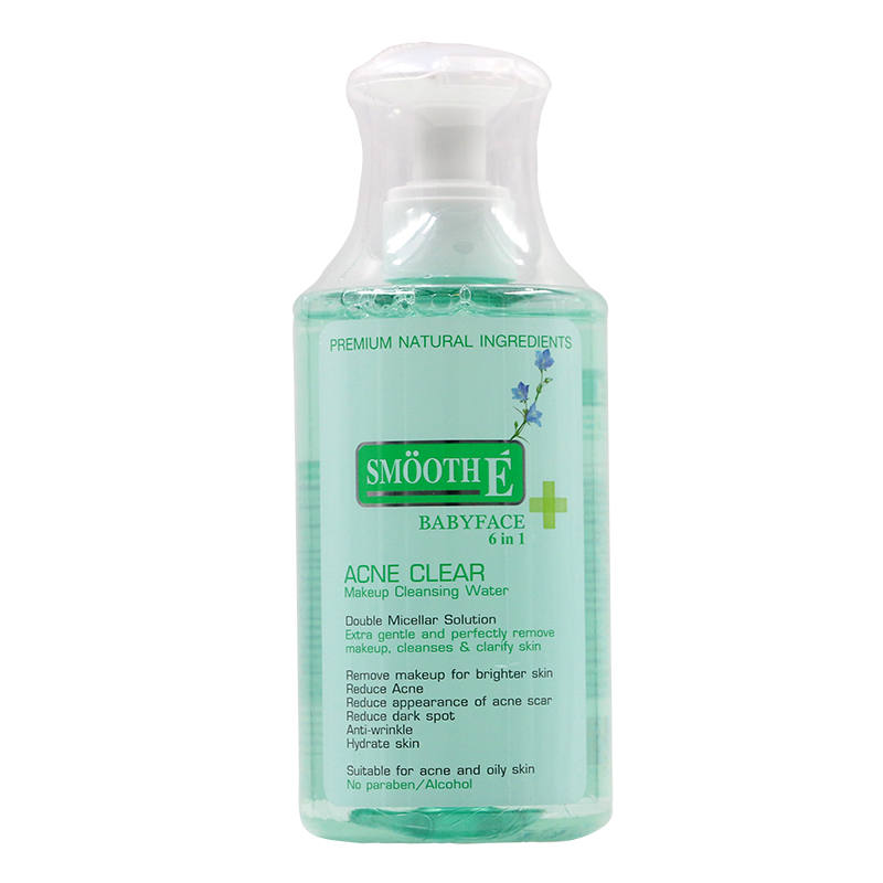 Smooth E Acne Clear Makeup Cleansing Water 300ml - Gentle Formula