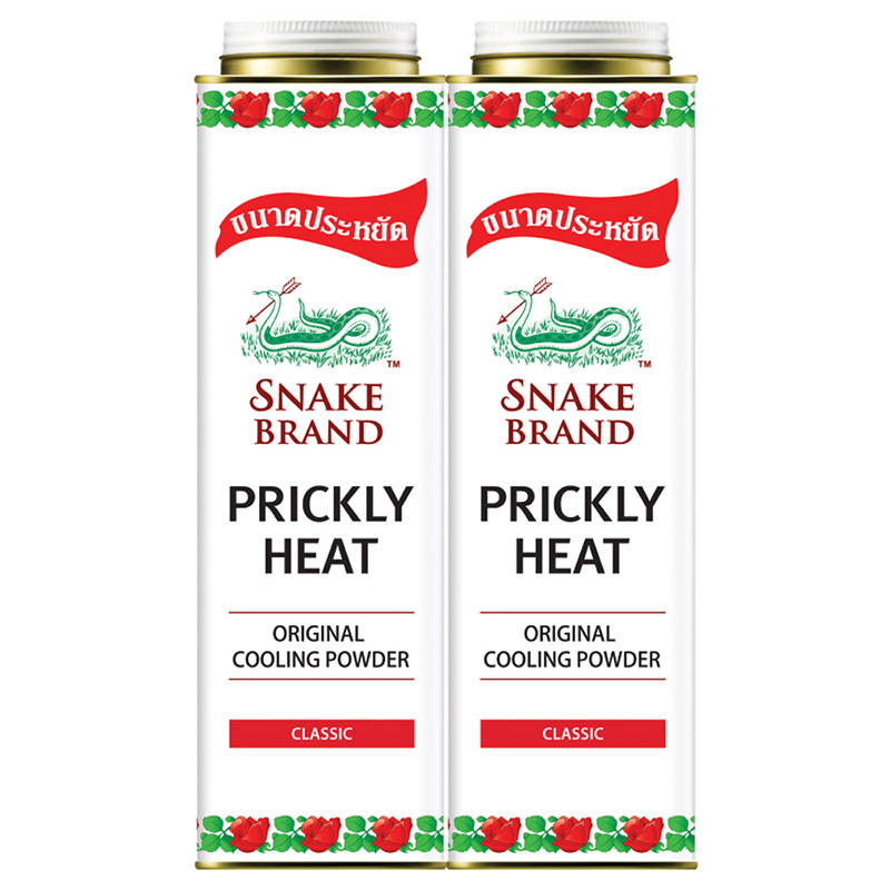Snake Brand Prickly Heat Classic Powder - 420g Twin Pack