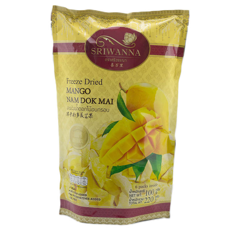 Sriwanna Freeze-Dried Nam Dok Mai Mango 220g