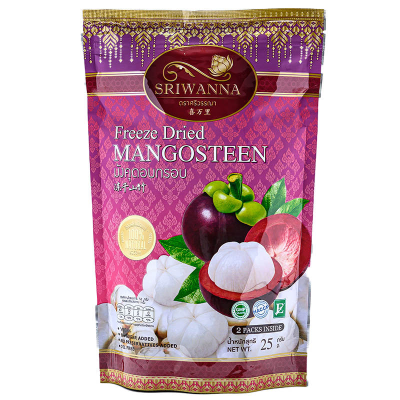 Sriwanna Freeze-Dried Mangosteen 25g - Premium Tropical Treat