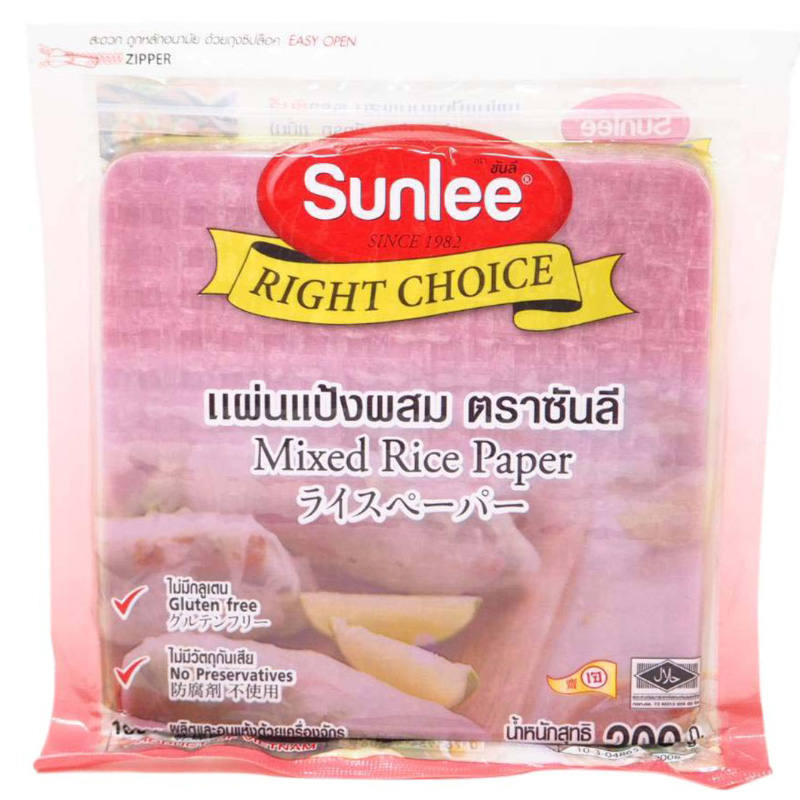 Sunlee Mixed Rice Paper - 200g
