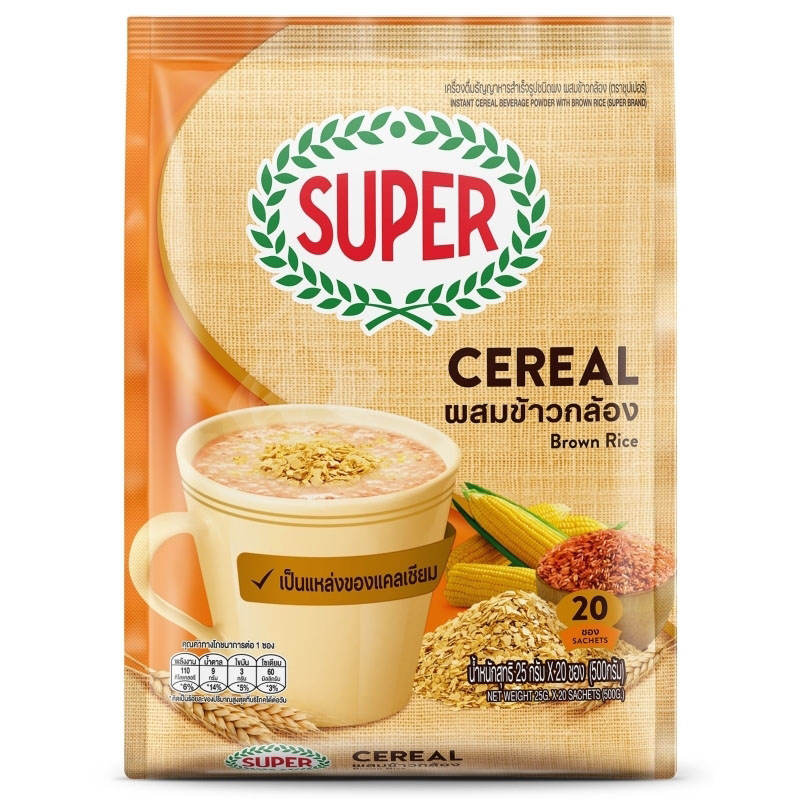 Super Cereal Brown Rice - 25g Pack of 20 Sachets