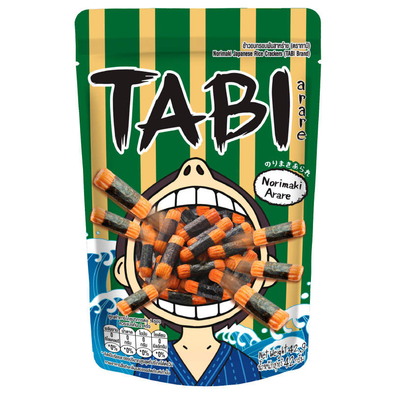 TABI Tabi Arare Norimaki Japanese Rice Crackers 42g