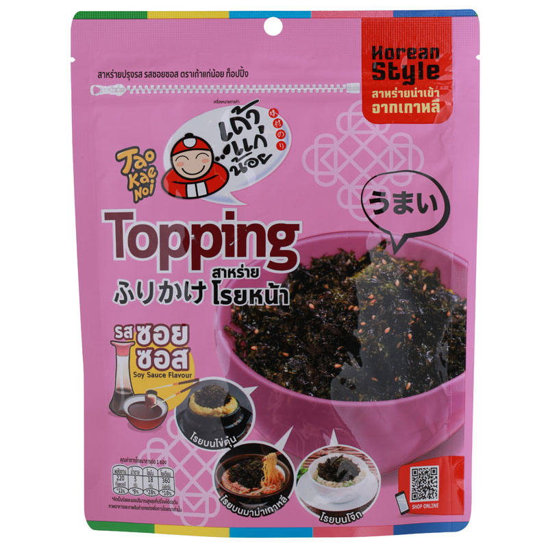 Taokaenoi Seasoned Seaweed Topping Soy Sauce Flavor - 35g