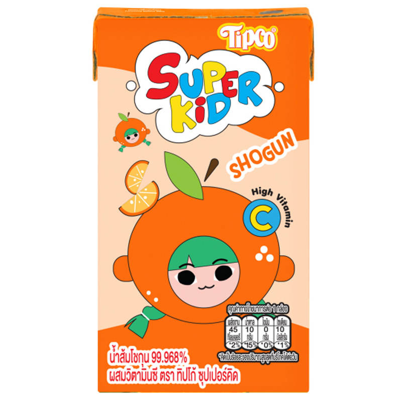 Tipco Super Kid Orange Juice - 110ml Pack of 4