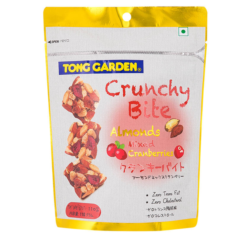 Tong Garden Crunchy Bite Almonds with Mixed Cranberries - 110g