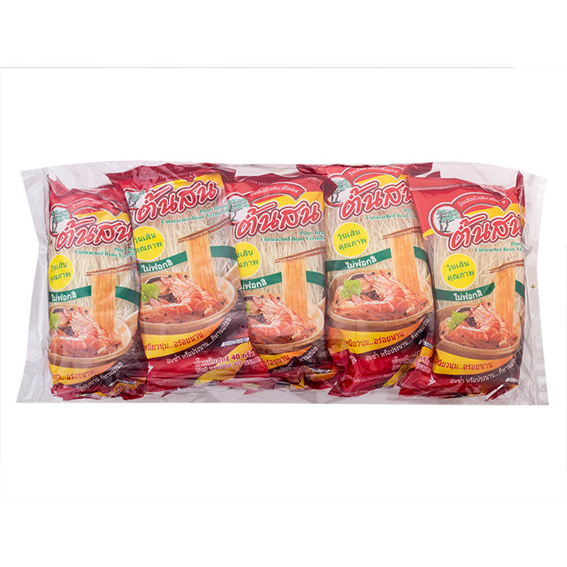 Tonson Unbleached Bean Vermicelli - 40g Pack of 10