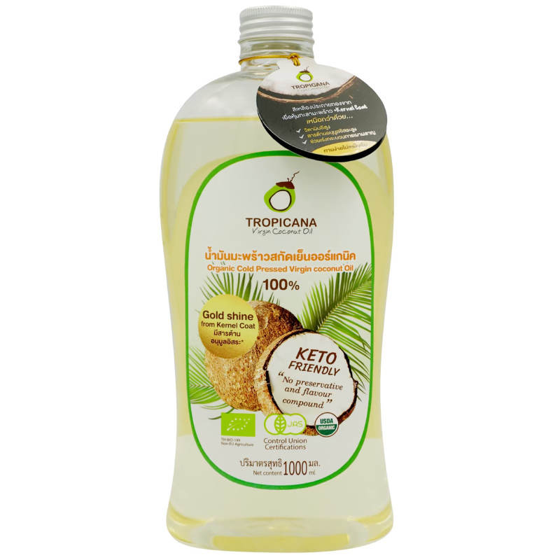 Tropicana Organic Cold Pressed Virgin Coconut Oil 1000ml