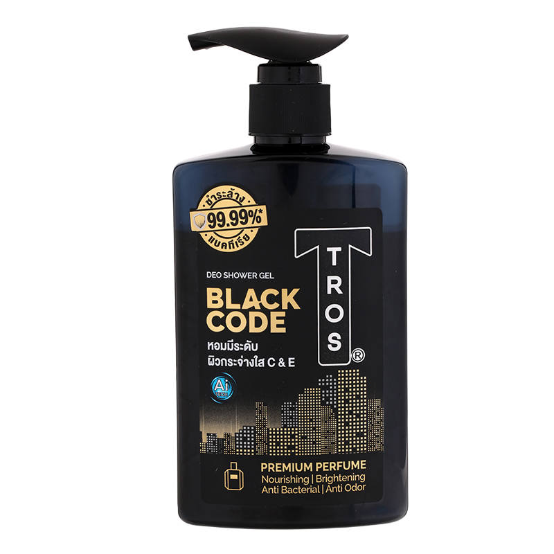 Tros Black Code Deo Shower Gel 450ml