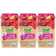 Unif Veggie Mixed Berry Juice - 100% Natural, 200ml Pack of 3