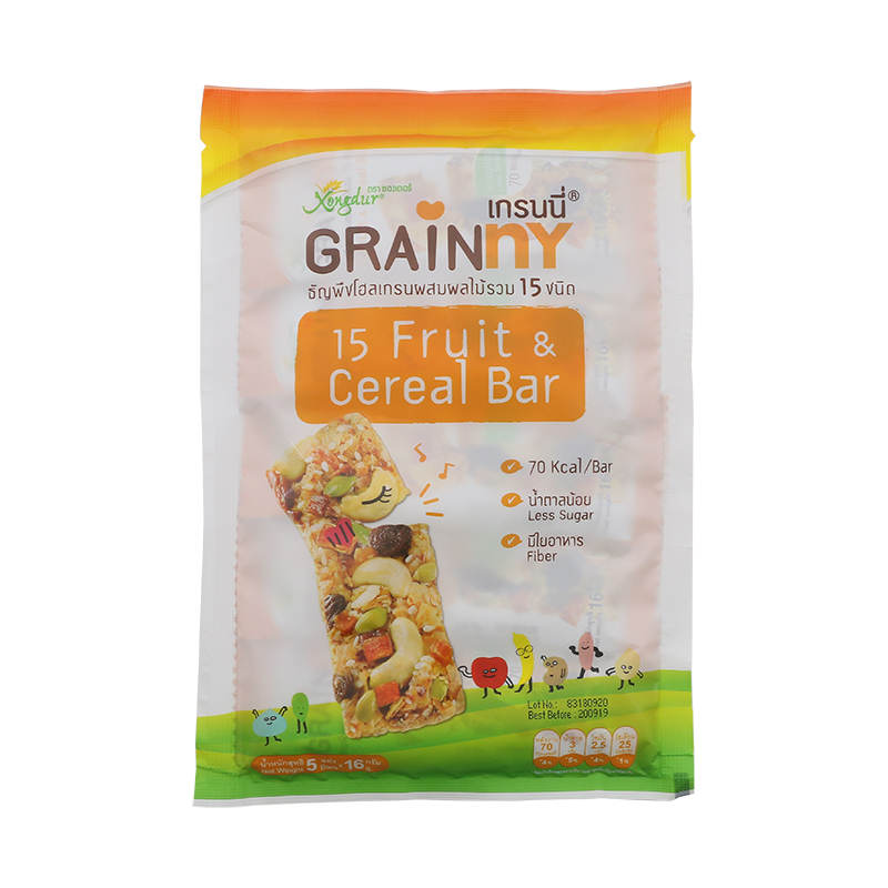 Xongdur Grains Cereal Bar with Fruit Mix - 80g Pack