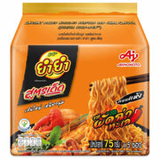 Yum Yum Sood Ded Instant Noodles - Seafood Pad Char Flavor, 75g Pack of 5