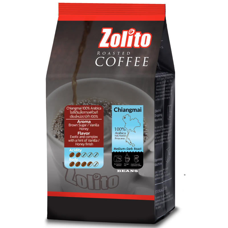 Zolito Chiang Mai Coffee Beans - 100% Arabica Medium Dark Roast (200g)